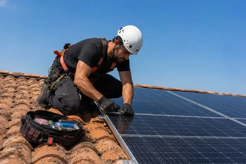 Maintenance et monitoring de panneaux solaires à Boussens